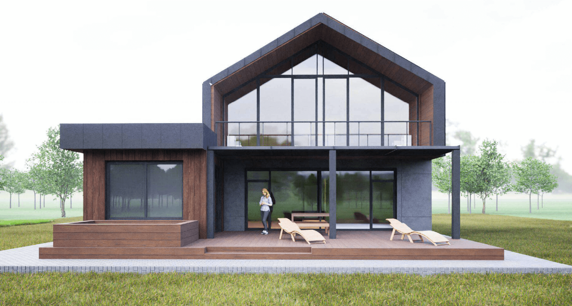 Дом в стиле барнхаус